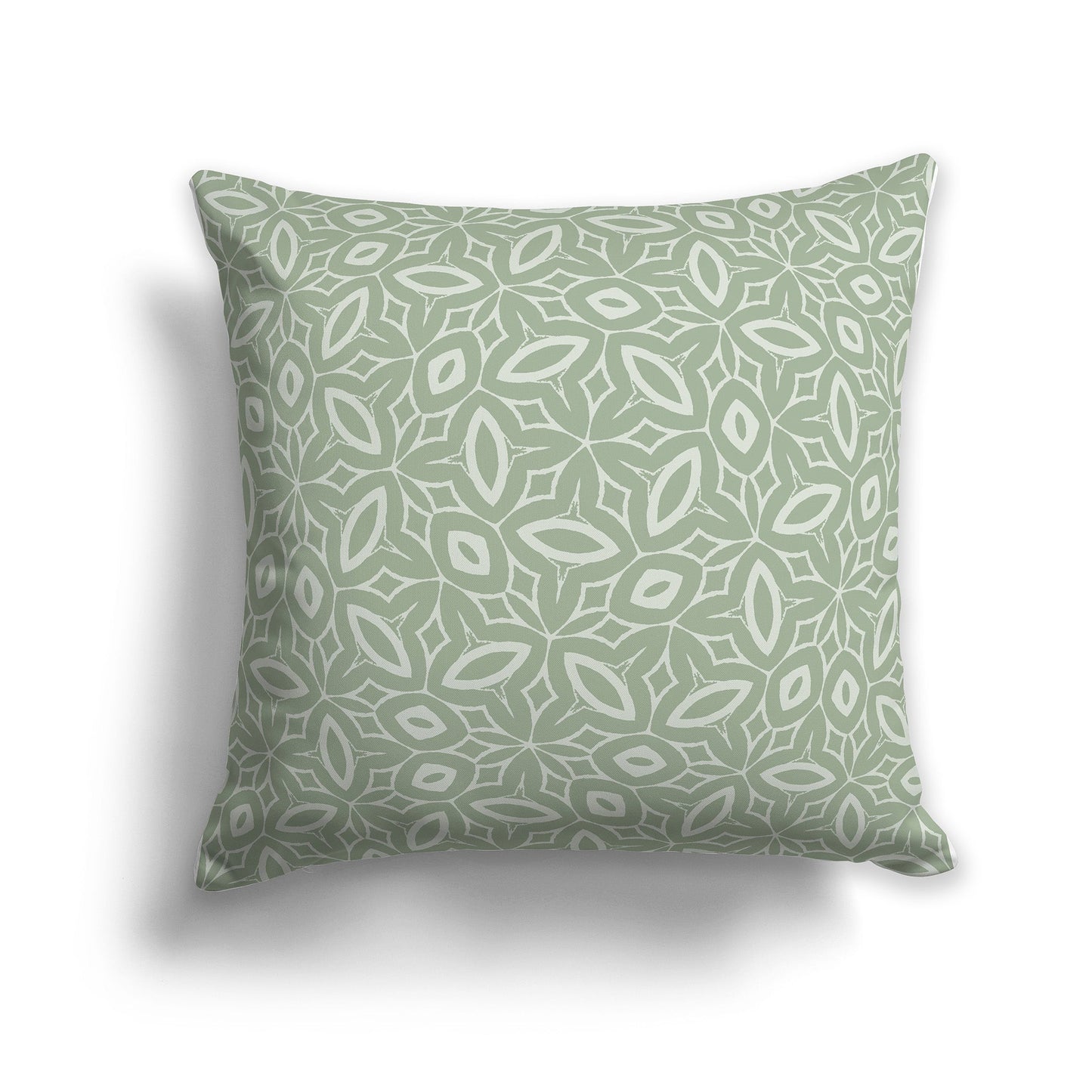 Throw Pillow with Two-tone Green Pattern on Both Sides, CAPC-1052-222