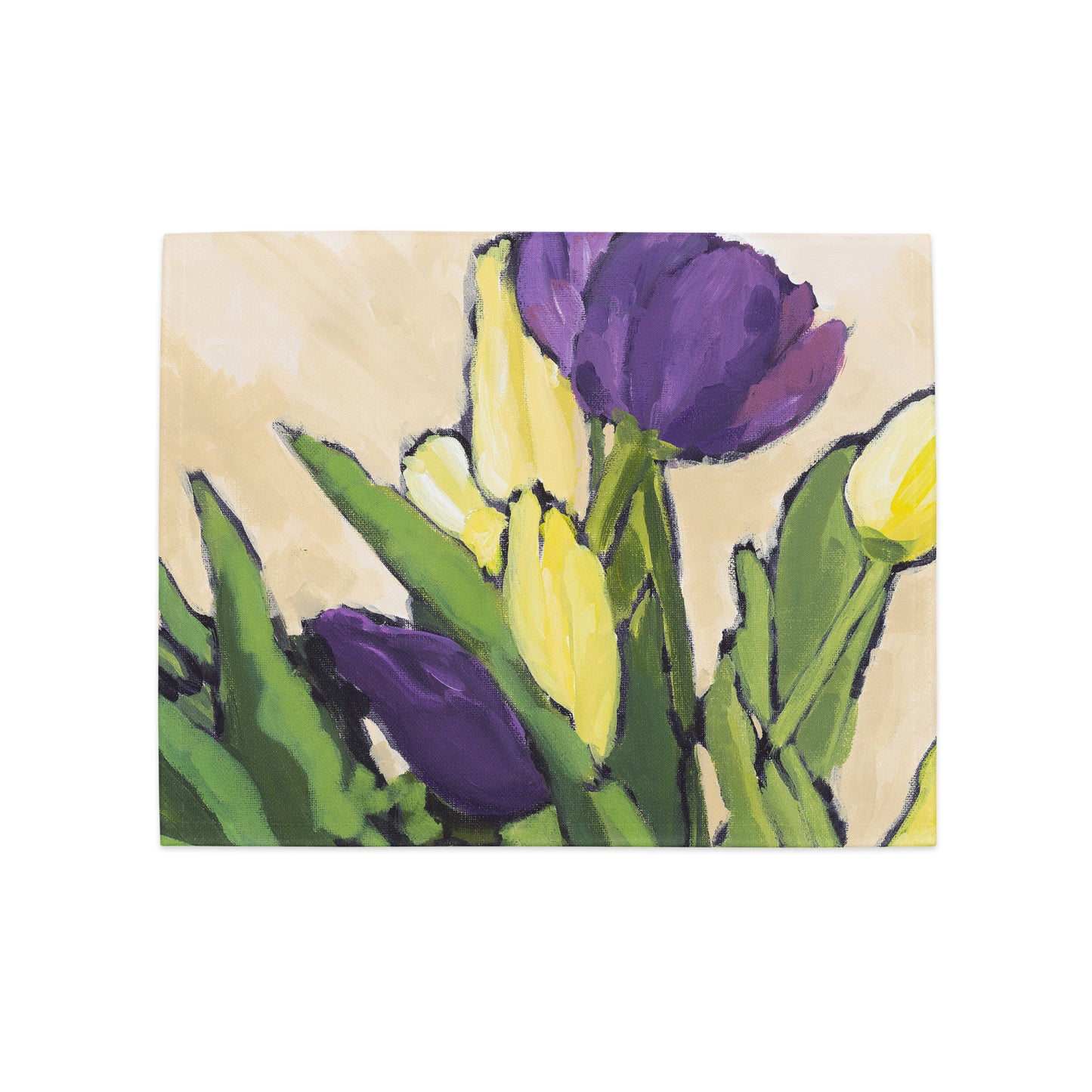 Placemat Set with Hand-painted Floral Print | CABF-1060