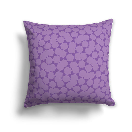 Throw Pillow with Two-tone Purple Pattern on Both Sides, CAPC-1061-201