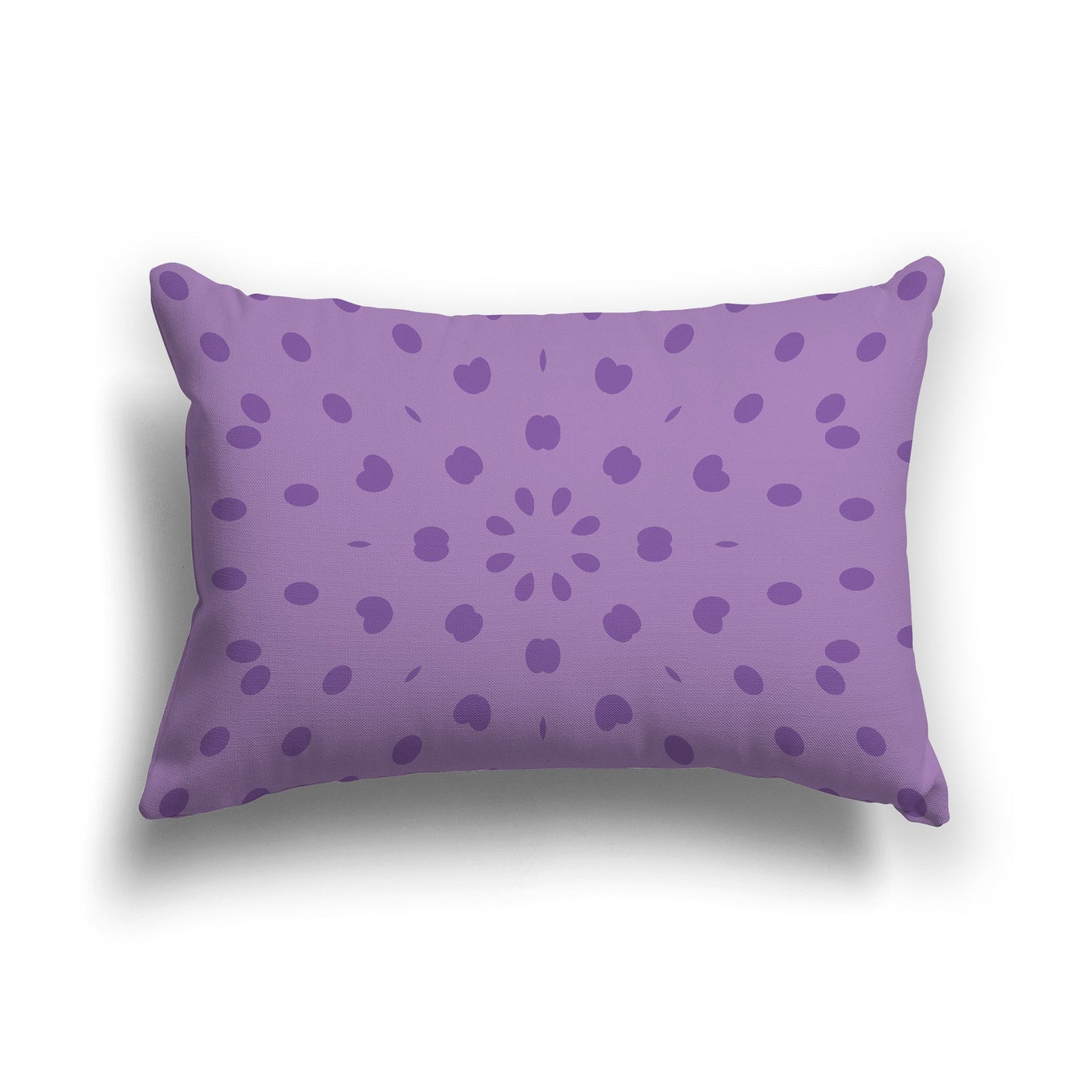 Throw Pillow with Two-tone Purple Circular Pattern on Both Sides, CAPC-1061-231