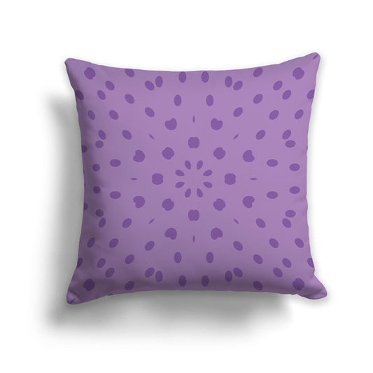 Throw Pillow with Two-tone Purple Circular Pattern on Both Sides, CAPC-1061-231