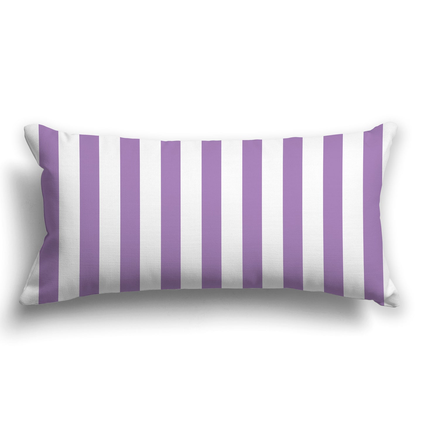 Throw Pillow with White/Beige-white and Purple Bars on Front and Solid White/Beige-white Back, CAPC-1063-051