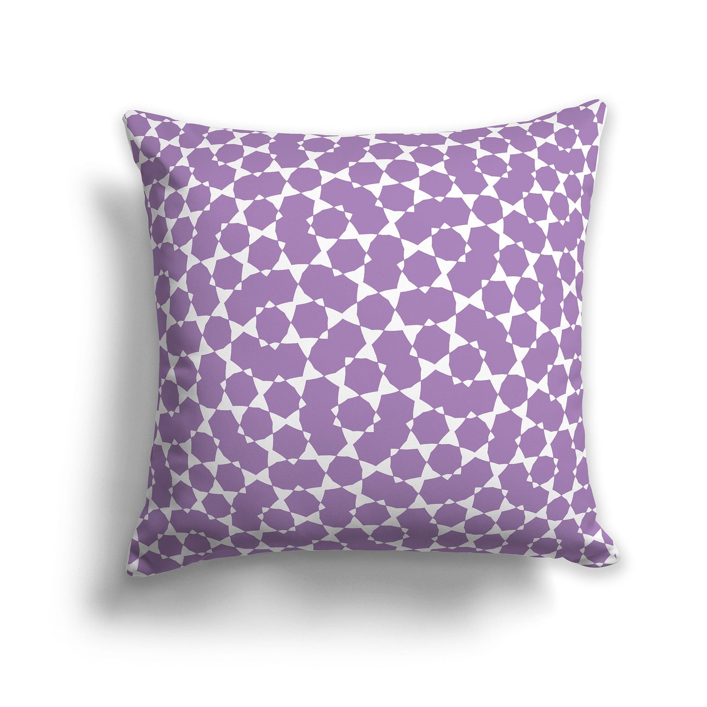 Throw Pillow with Purple and White/Beige-white Pattern on Both Sides, CAPC-1063-202