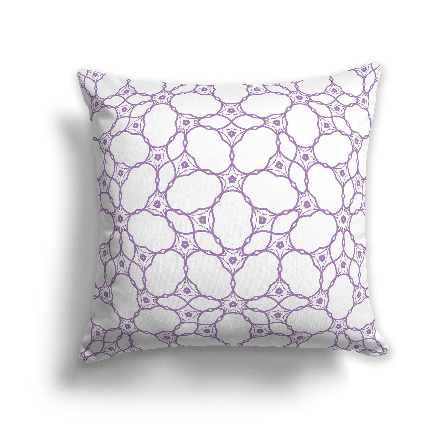 Throw Pillow with Purple and White/Beige-white Pattern on Both Sides, CAPC-1063-211
