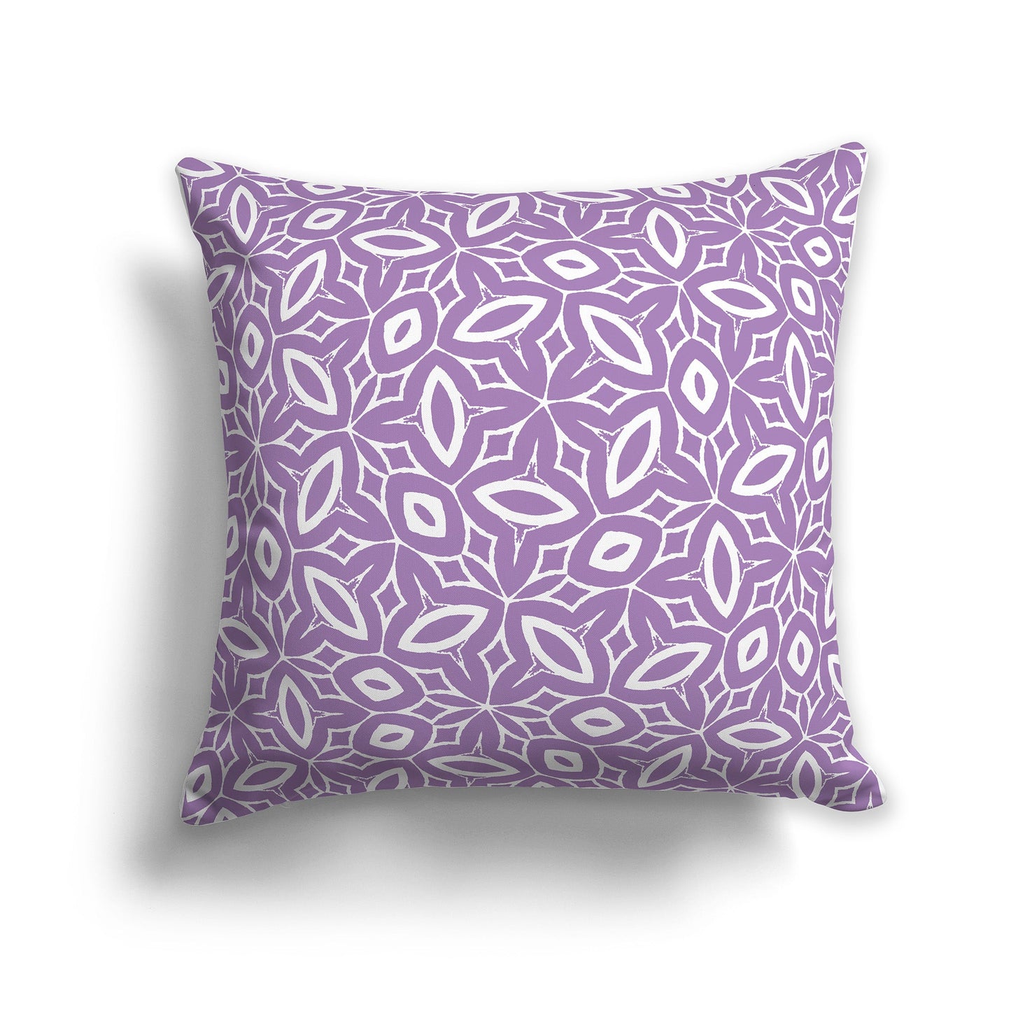 Throw Pillow with Purple and White/Beige-white Pattern on Both Sides, CAPC-1063-222