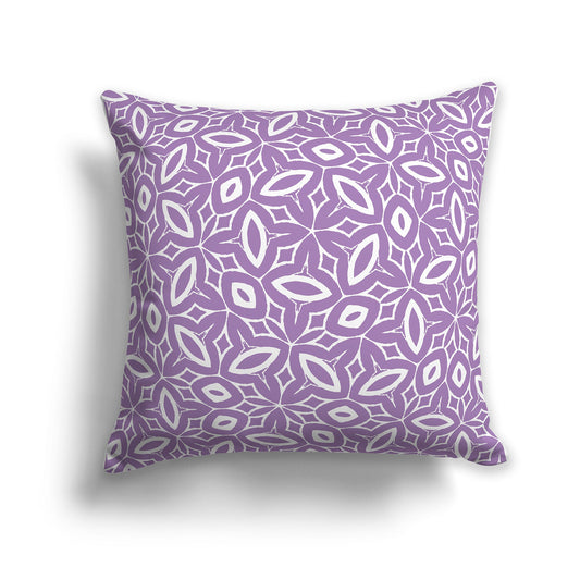 Throw Pillow with Purple and White/Beige-white Pattern on Both Sides, CAPC-1063-222