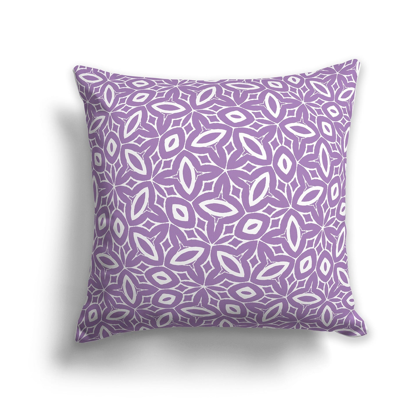 Throw Pillow with Purple and White/Beige-white Pattern on Both Sides, CAPC-1063-222