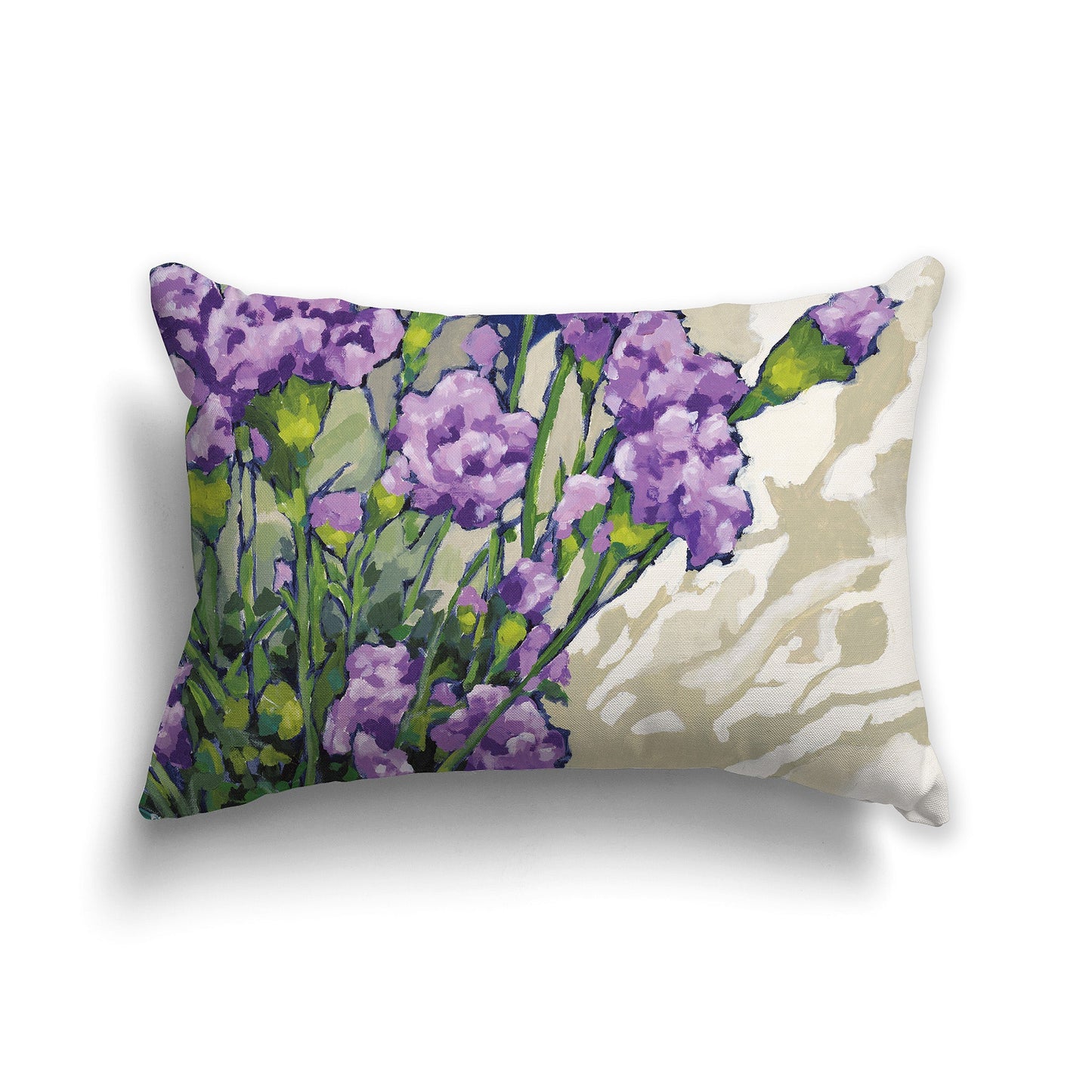 Mauve Carnations Fine Art Cushion Cover, CAPC-1070-1, 51 x 36 cm / 20 x 14 inches