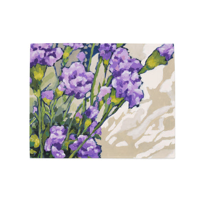 Mauve Carnations Ceramic Mug & Polyester Placemat 8-Pc Bundle (Service for 4) | CABF-CM-1070