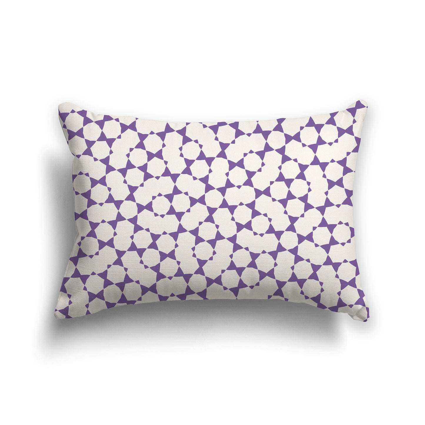 Throw Pillow with Purple and Beige Pattern on Both Sides, CAPC-1071-201