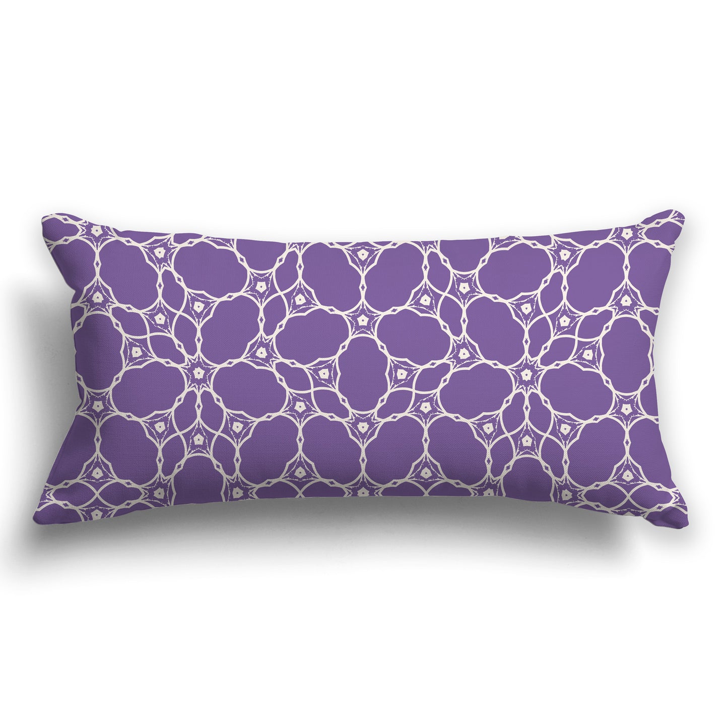 Throw Pillow with Purple and Beige Pattern on Both Sides, CAPC-1071-212