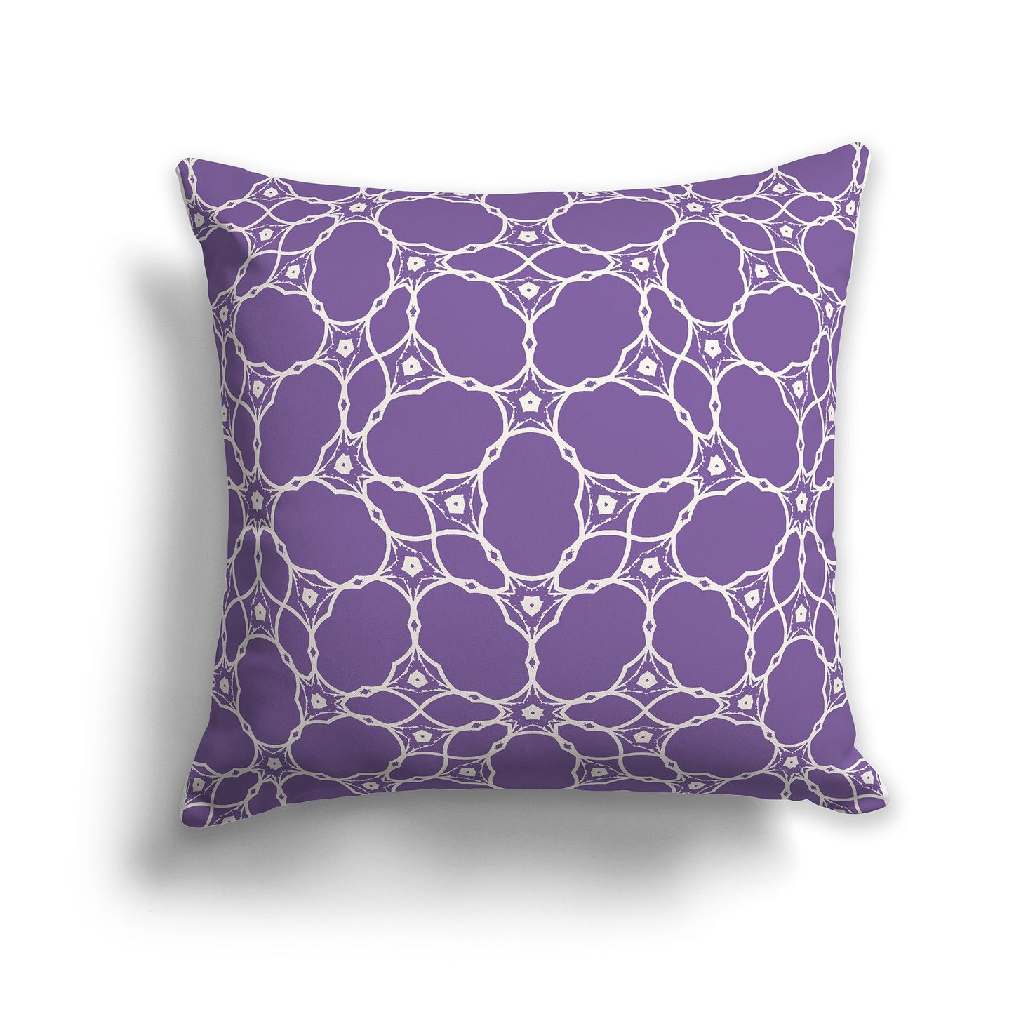 Throw Pillow with Purple and Beige Pattern on Both Sides, CAPC-1071-212