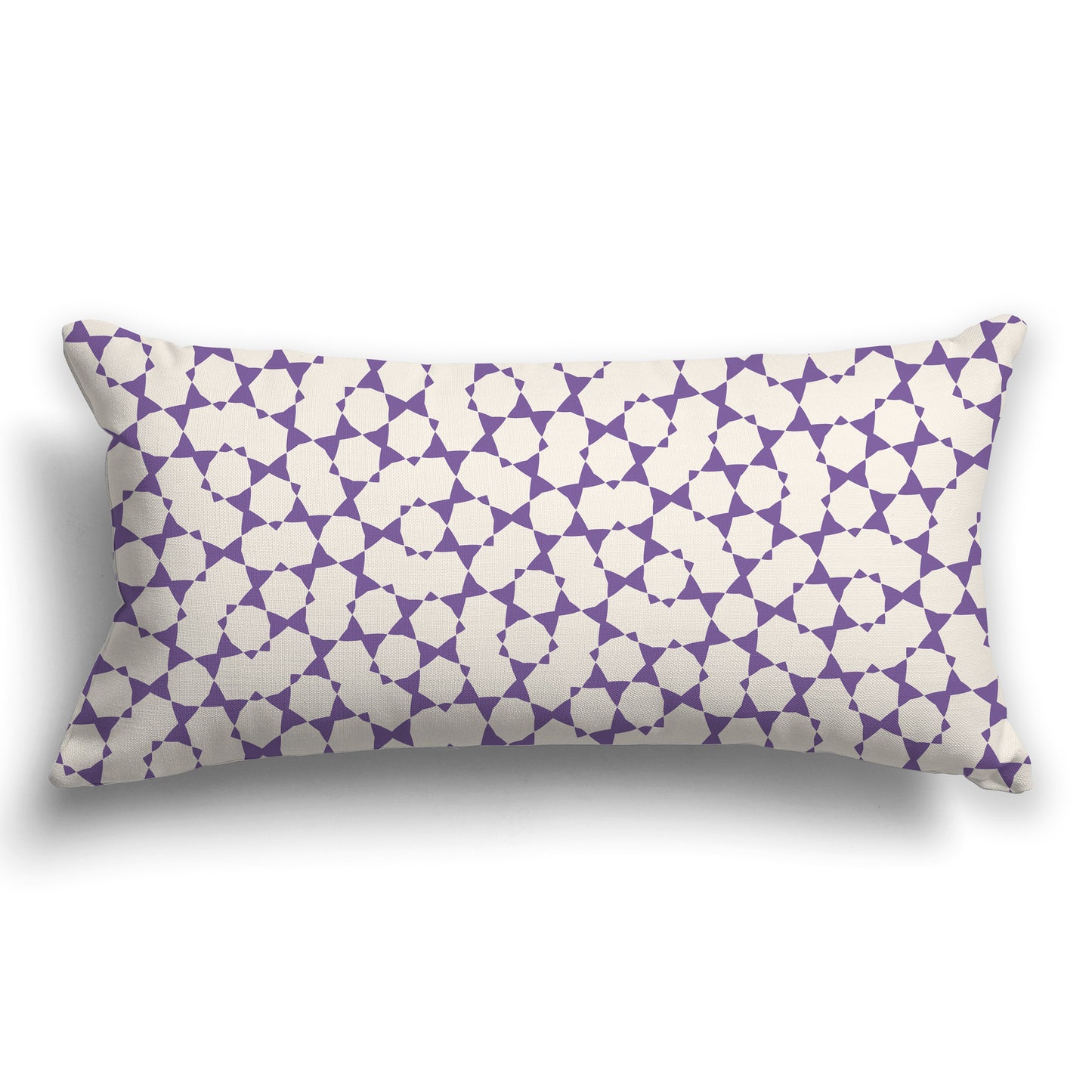 Throw Pillow with Purple and Beige Pattern on Both Sides, CAPC-1072-201