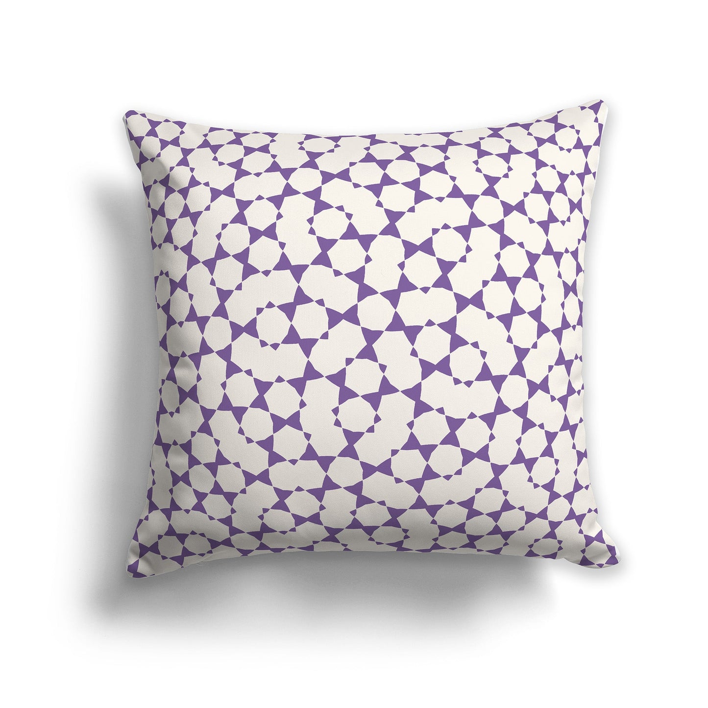 Throw Pillow with Purple and Beige Pattern on Both Sides, CAPC-1072-201
