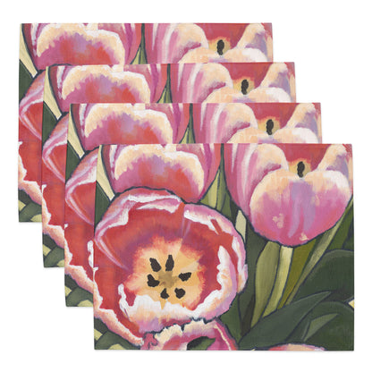 Placemat Set with Hand-painted Floral Print | CABF-1080