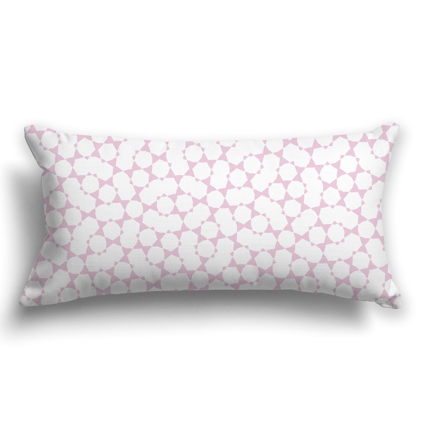 Throw Pillow with Pink and White/Beige-white Pattern on Both Sides, CAPC-1081-201