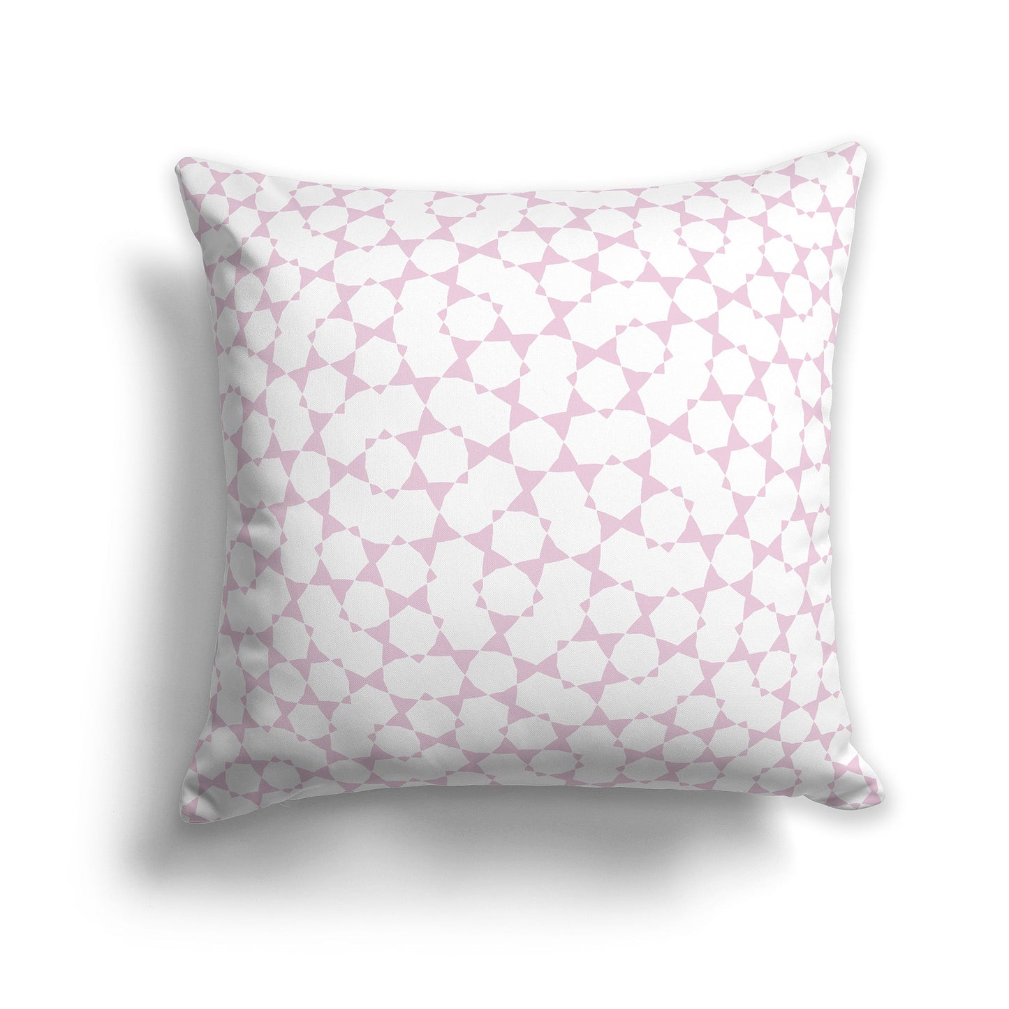 Throw Pillow with Pink and White/Beige-white Pattern on Both Sides, CAPC-1081-201