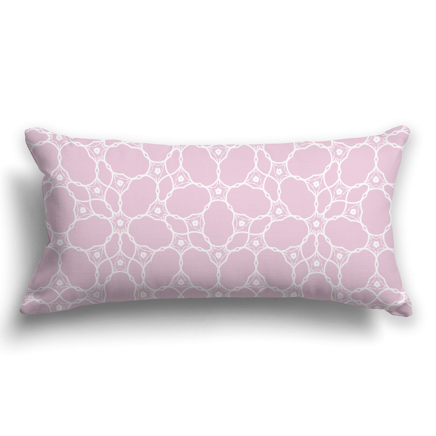 Throw Pillow with Pale Pink and White/Beige-white Pattern on Both Sides, CAPC-1081-212