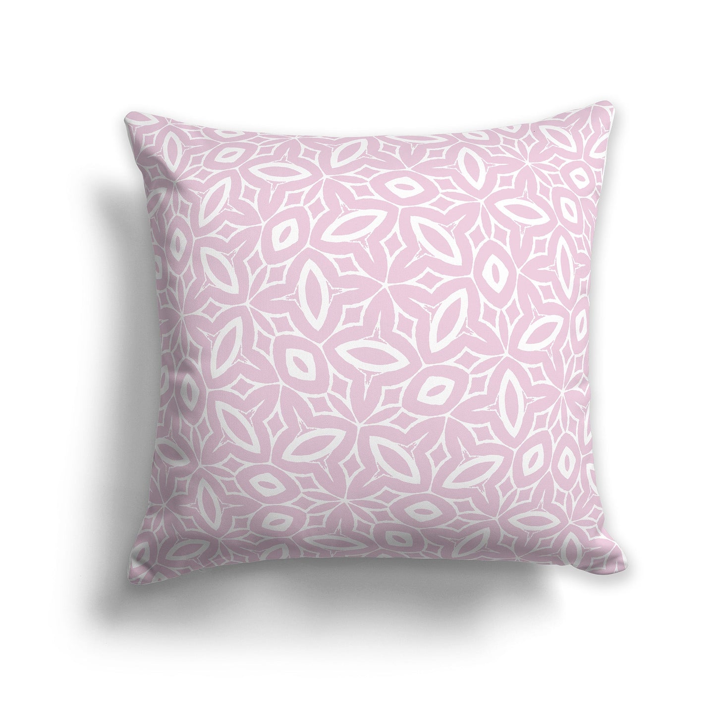 Throw Pillow with Pale Pink and White/Beige-white Pattern on Both Sides, CAPC-1081-222