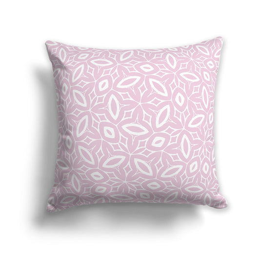 Throw Pillow with Pale Pink and White/Beige-white Pattern on Both Sides, CAPC-1081-222