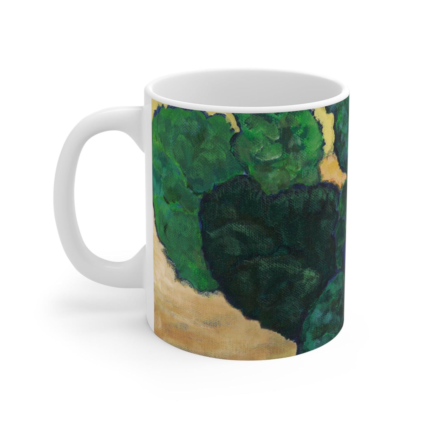 Purple Floral Ceramic Mug & Polyester Placemat 8-Pc Bundle (Service for 4) | CABF-CM-1090