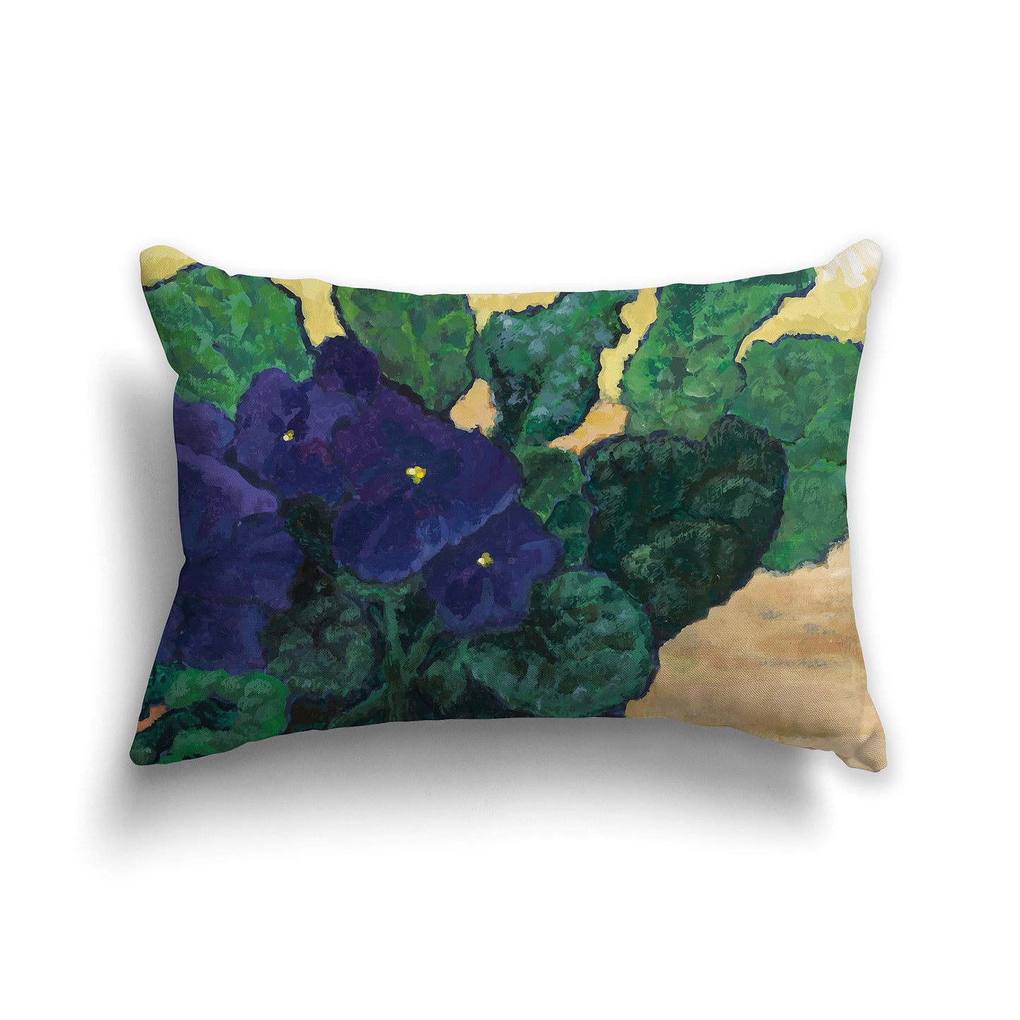 African Violets Fine Art Cushion Cover, CAPC-1090-1, 51 x 36 cm / 20 x 14 inches