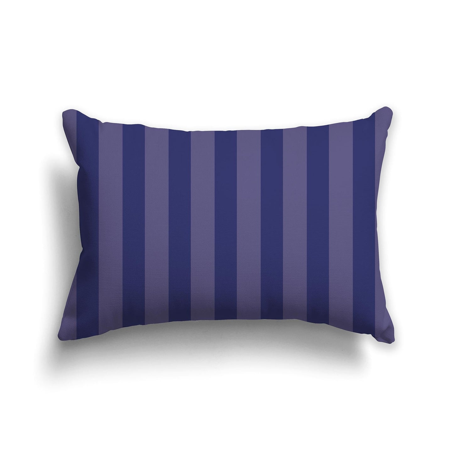 Throw Pillow with Two-tone Purple Bars on Front and Solid Purple Back, CAPC-1092-051