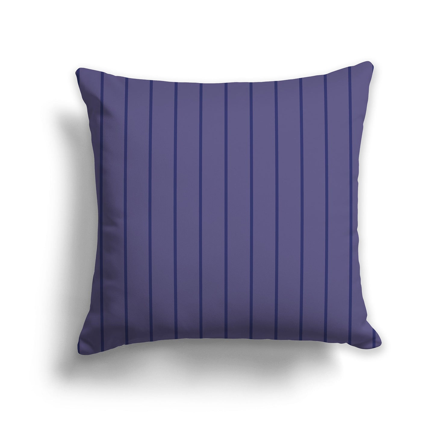 Two-tone Purple Throw Pillow with Fine Vertical Stripes on Front, CAPC-1092-151