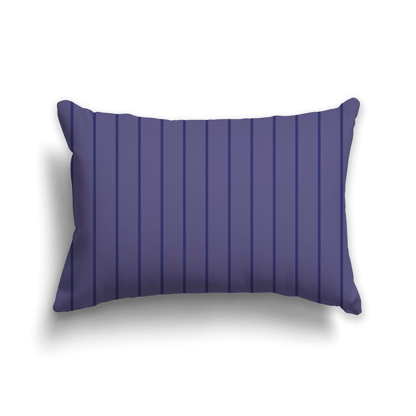 Two-tone Purple Throw Pillow with Fine Vertical Stripes on Front, CAPC-1092-151