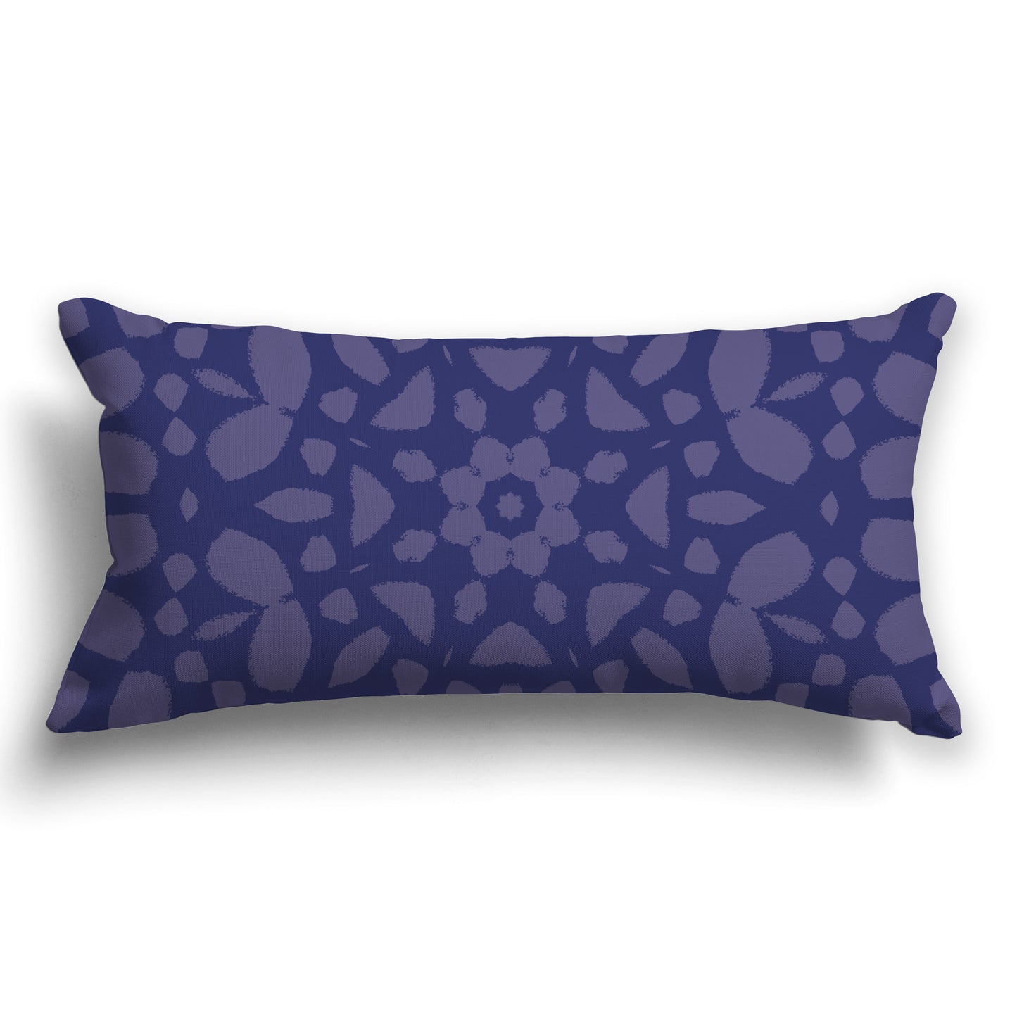 Two-tone Purple Throw Pillow with Circular Pattern on Both Sides, CAPC-1092-182
