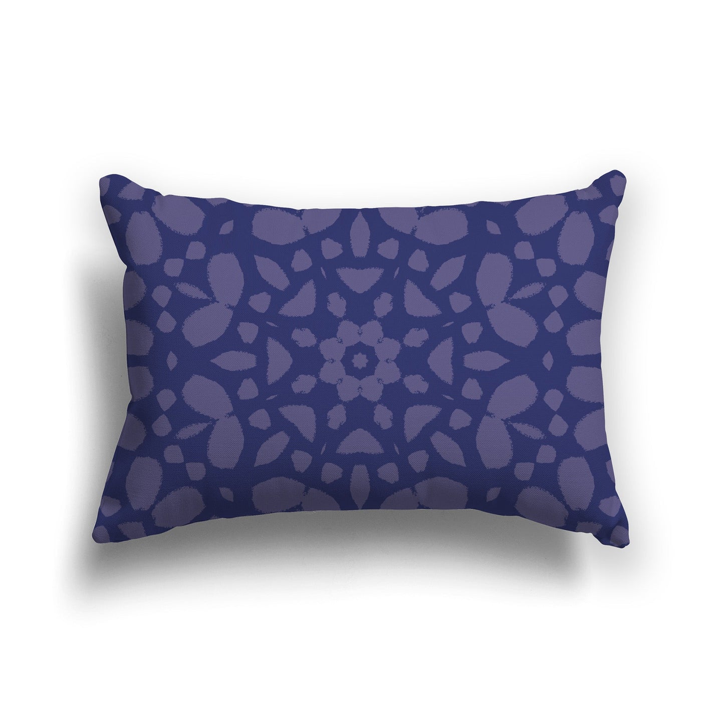 Two-tone Purple Throw Pillow with Circular Pattern on Both Sides, CAPC-1092-182