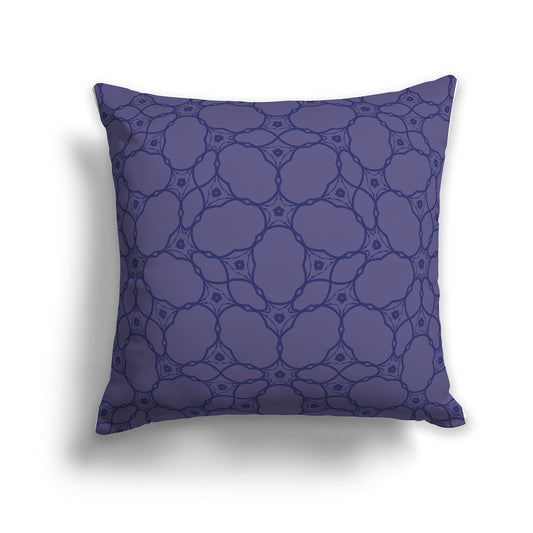 Throw Pillow with Two-tone Purple Pattern on Both Sides, CAPC-1092-211