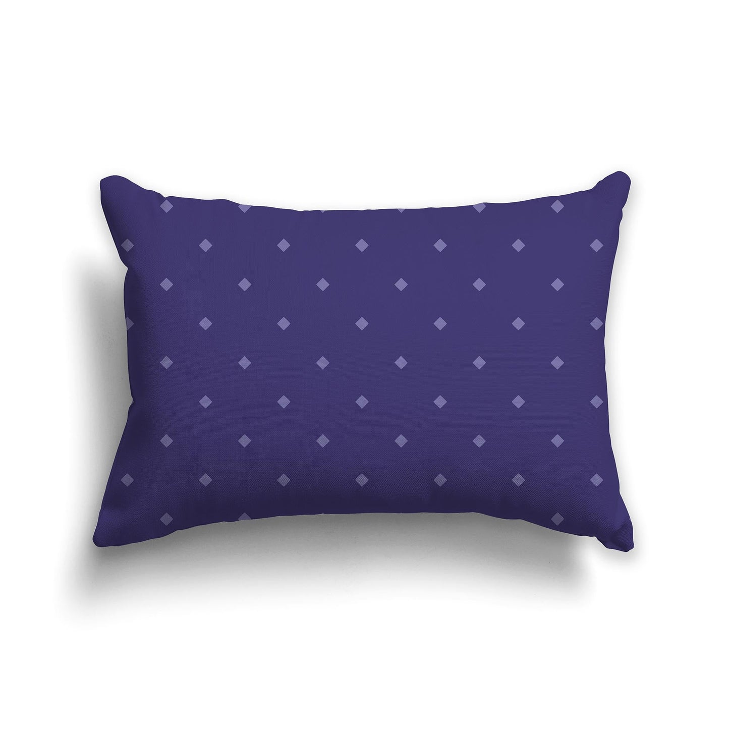 Dark Purple Throw Pillow with Light Purple Diamond Pattern on Front and Solid Dark Purple Back, CAPC-1111-102