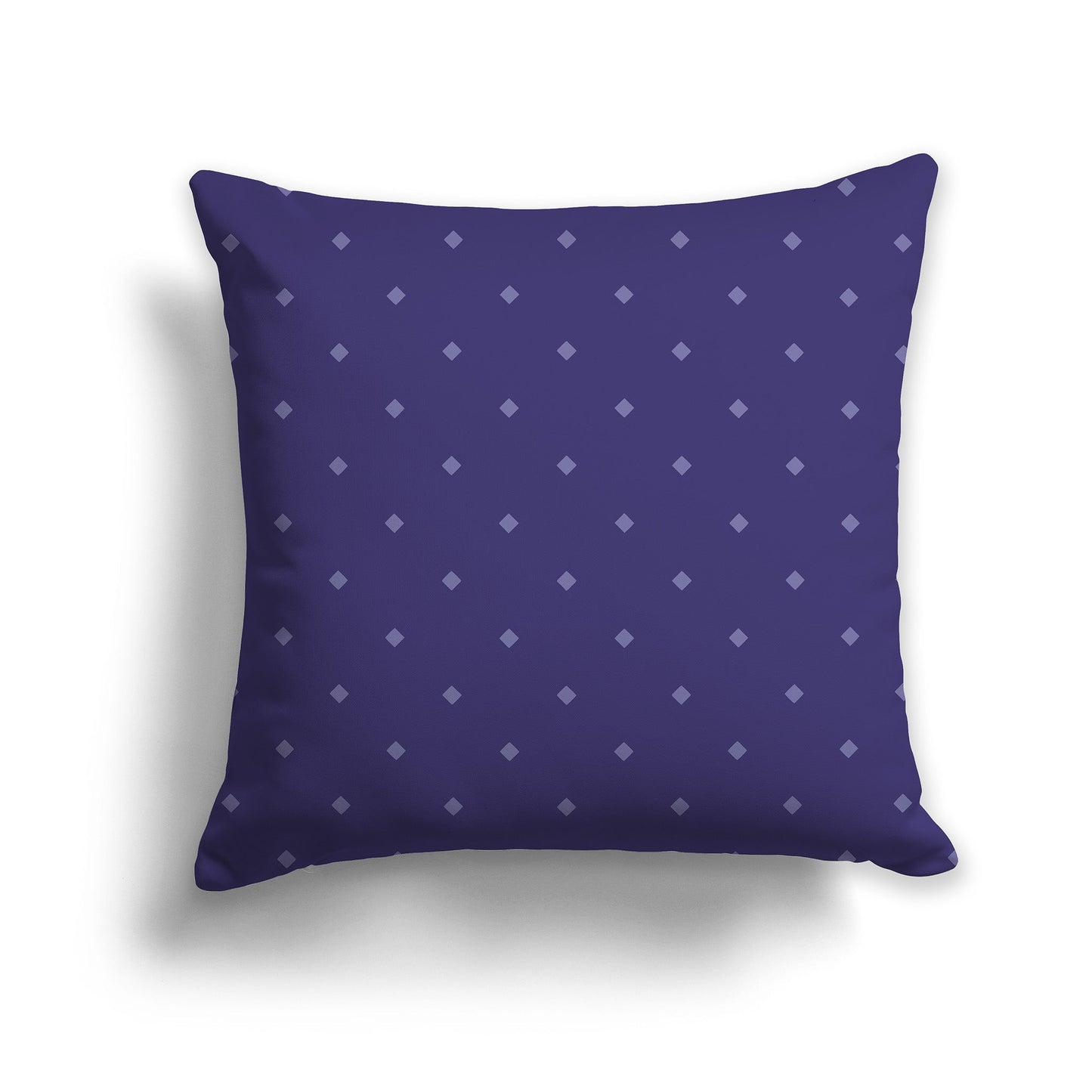 Dark Purple Throw Pillow with Light Purple Diamond Pattern on Front and Solid Dark Purple Back, CAPC-1111-102