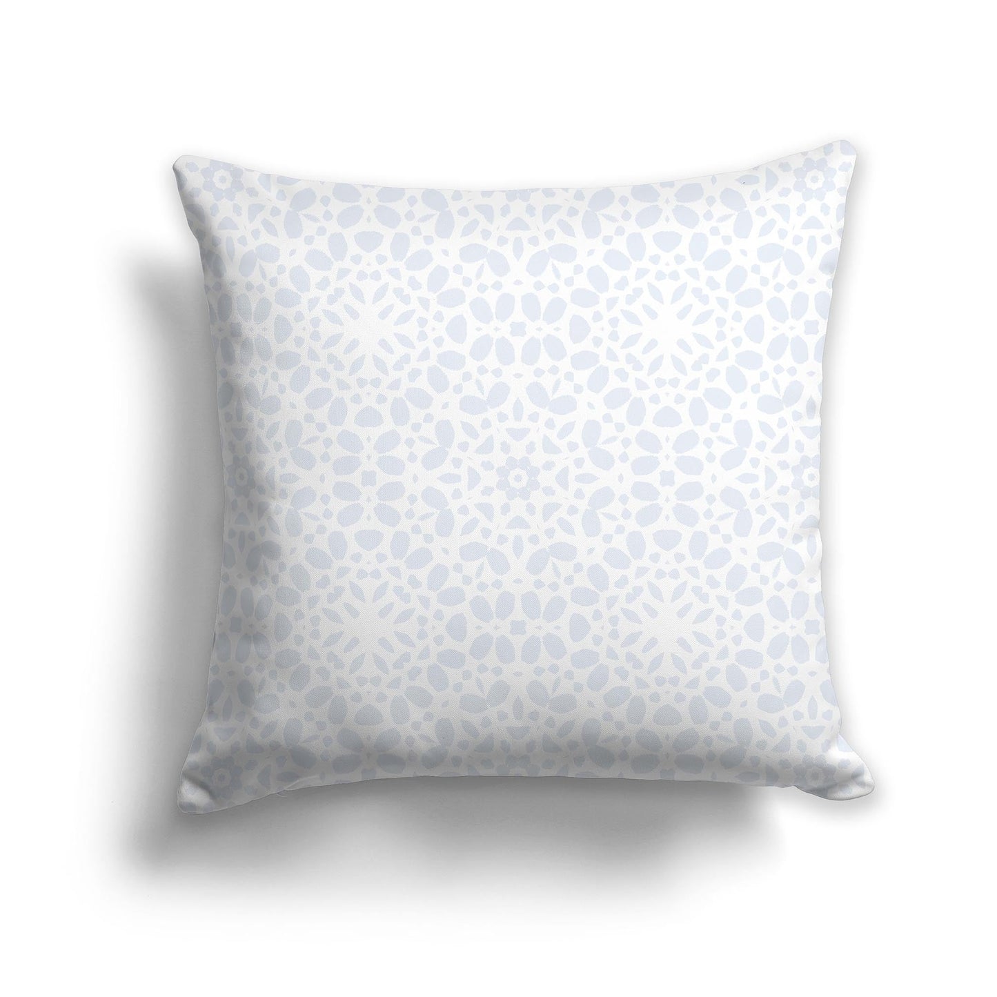 White/Beige-white Throw Pillow with Fine Light Grey Circular Pattern on Both Sides, CAPC-1121-191