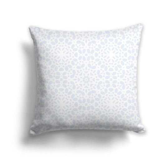 White/Beige-white Throw Pillow with Fine Light Grey Circular Pattern on Both Sides, CAPC-1121-191
