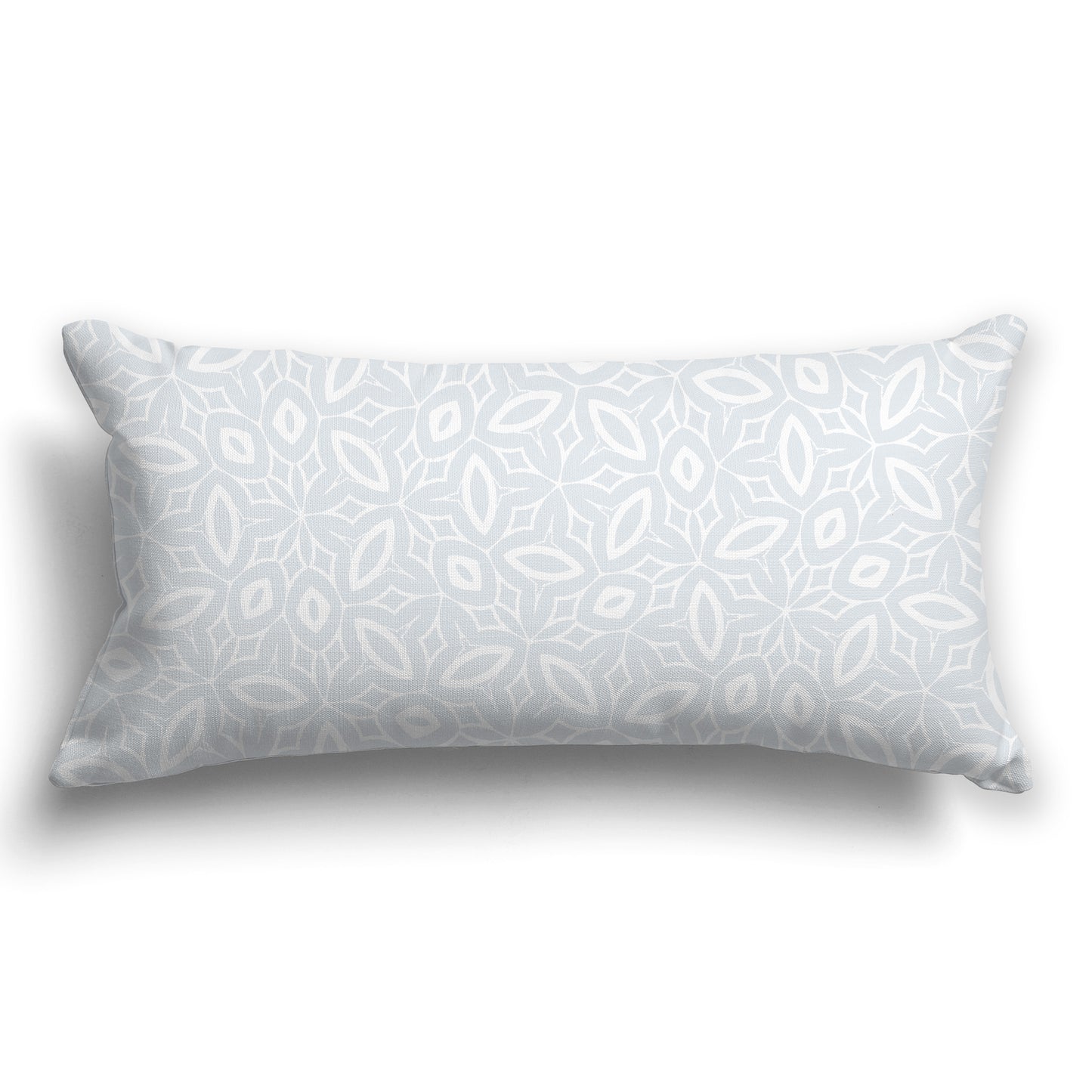Light Grey Throw Pillow with White/Beige-white Pattern on Both Sides, CAPC-1121-223