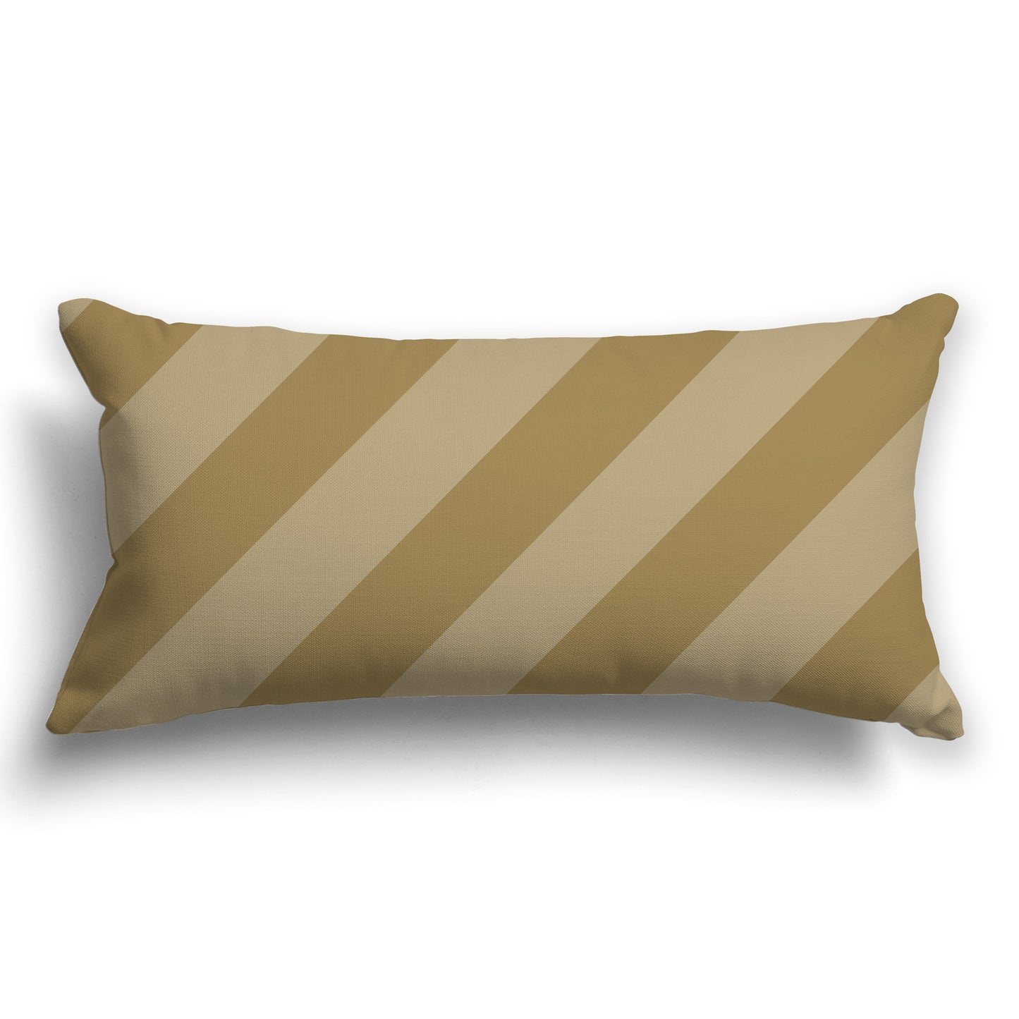 Throw Pillow with Two-tone Olive Green Diagonal Bars on Both Sides, CAPC-1136-031