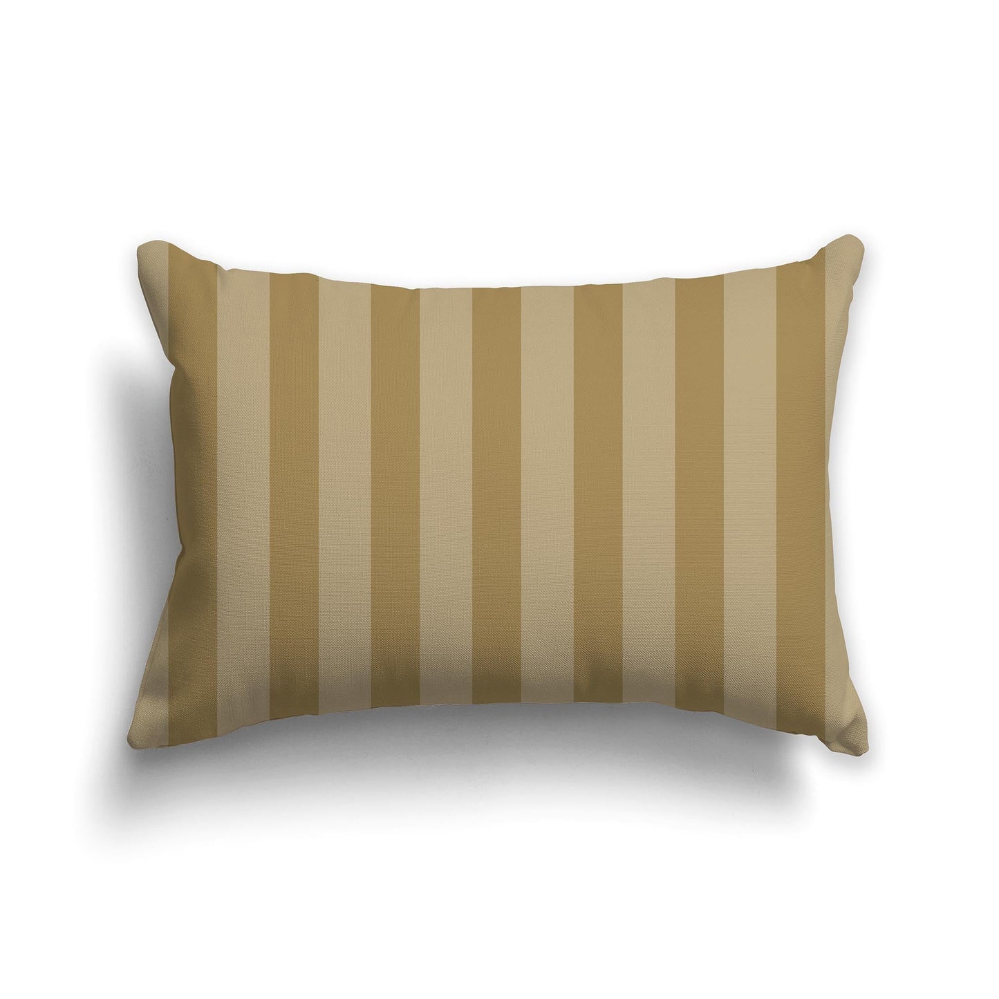 Throw Pillow with Thick Two-tone Olive Green Vertical Bars and Light Olive Green Back, CAPC-1136-051