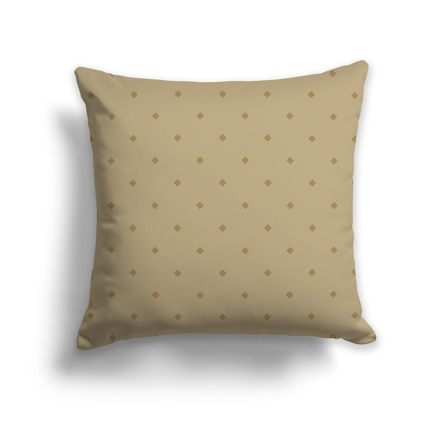 Light Olive Green Throw Pillow with Olive Green Diamond Pattern on Front, CAPC-1136-101