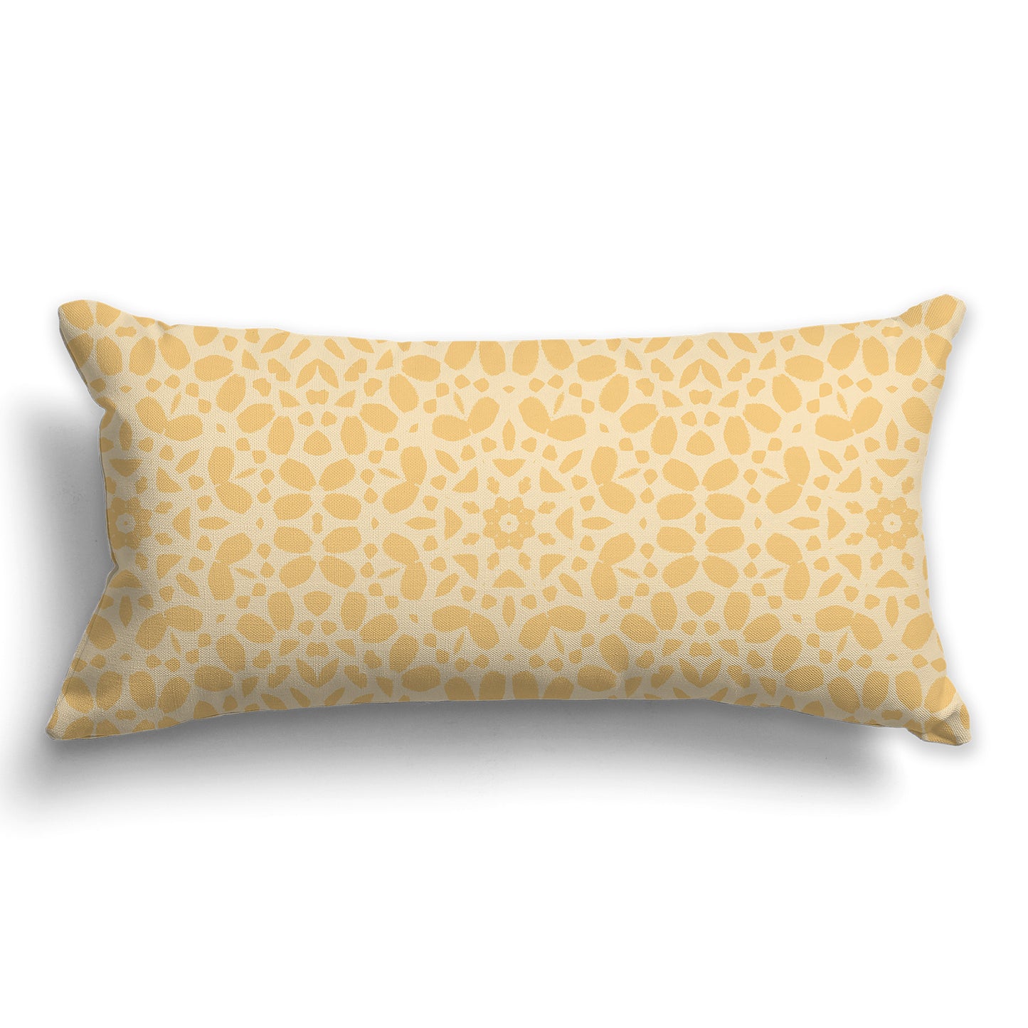 Light Gold Throw Pillow with Fine Gold Circular Repeat Pattern on Both Sides, CAPC-1136-193