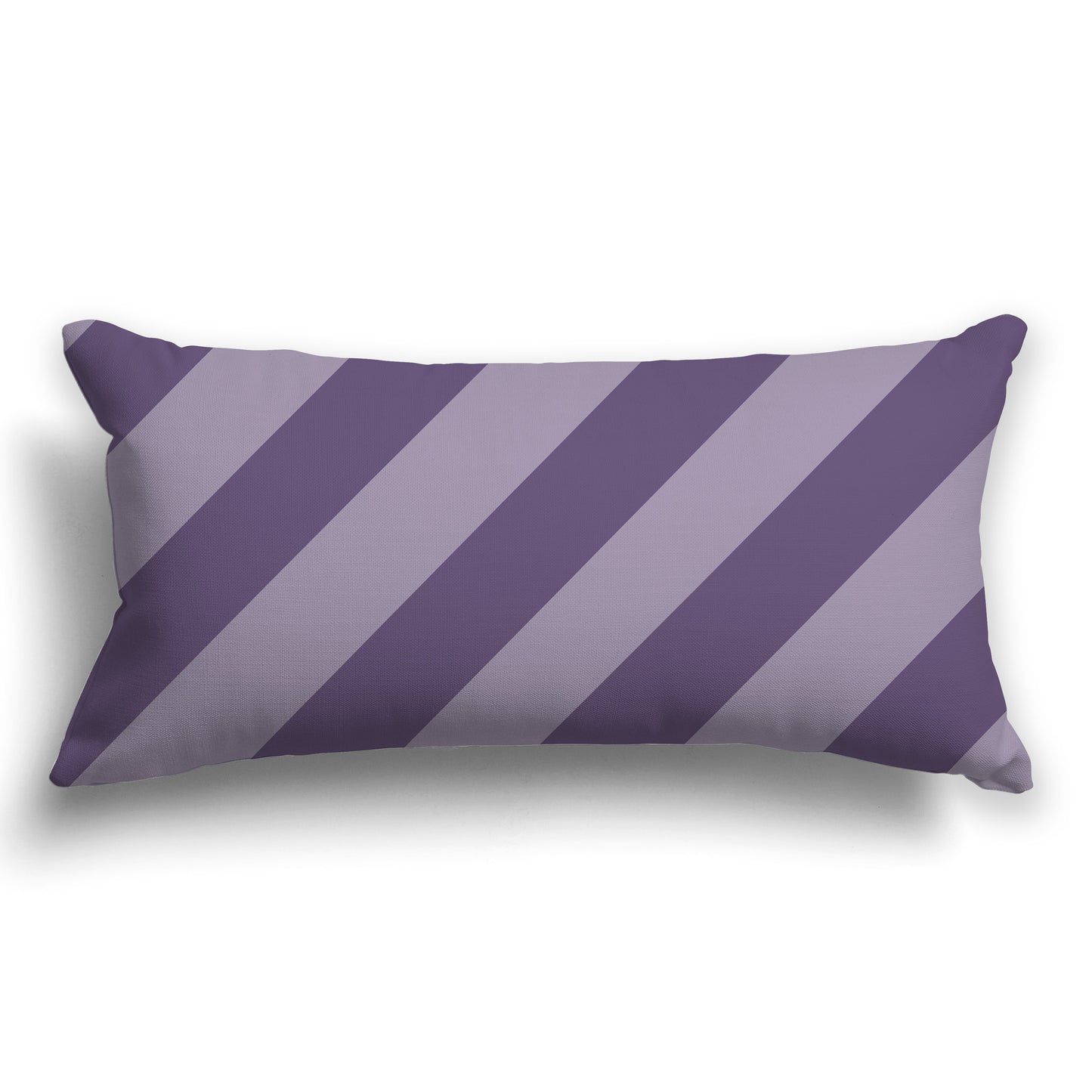 Throw Pillow with Two-tone Purple Diagonal Bars on Both Sides, CAPC-1143-033