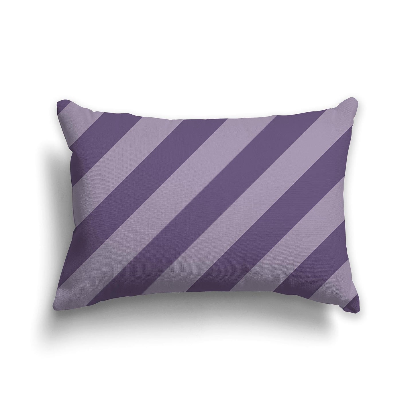 Throw Pillow with Two-tone Purple Diagonal Bars on Both Sides, CAPC-1143-033