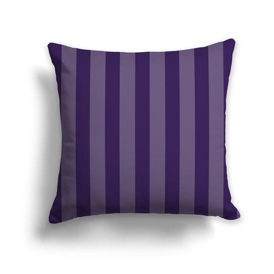 Throw Pillow with Two-tone Purple Vertical Bars on Front, CAPC-1143-054