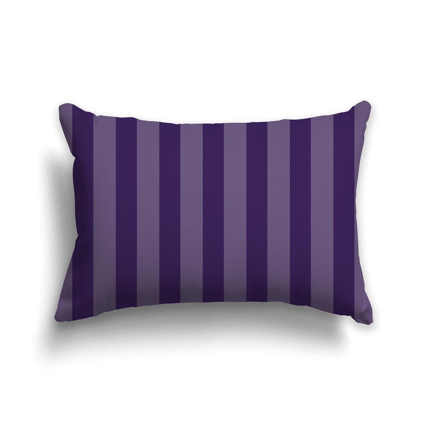 Throw Pillow with Two-tone Purple Vertical Bars on Front, CAPC-1143-054