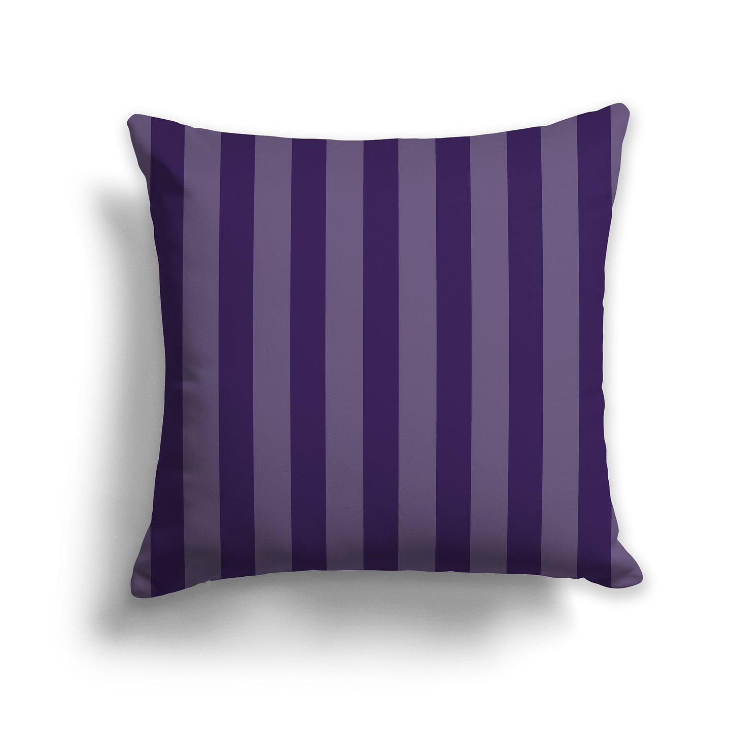 Throw Pillow with Two-tone Purple Vertical Bars on Front, CAPC-1143-054
