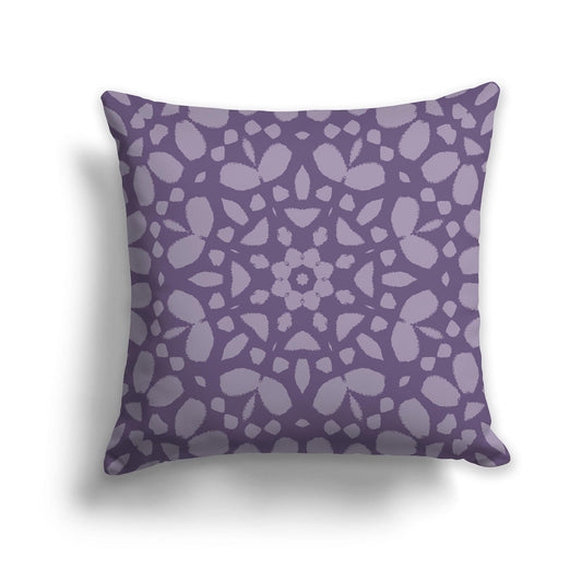 Medium Purple Throw Pillow with Pale Purple Circular Graphic on Both Sides, CAPC-1143-186