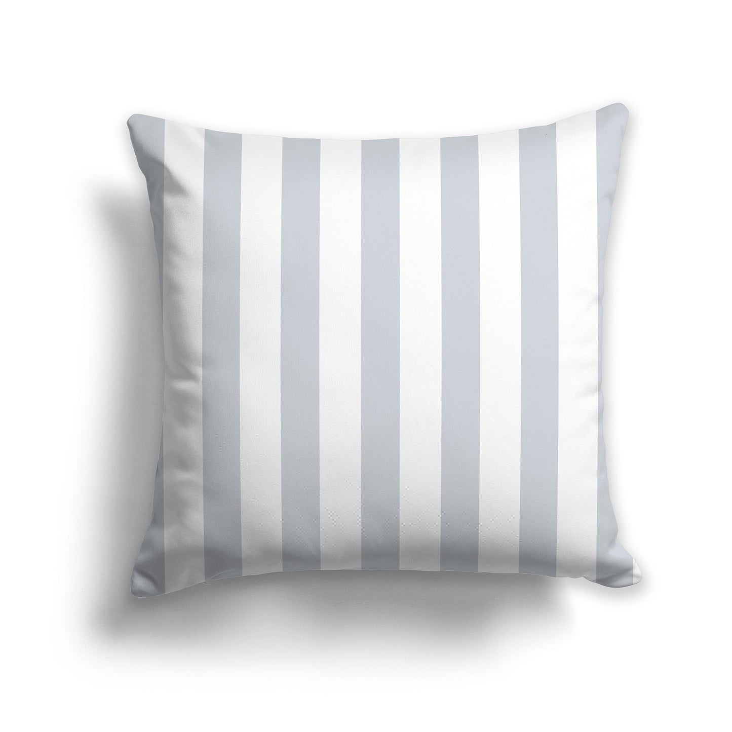 White/Beige-white Throw Pillow with Pale Grey Vertical Bars on Front, CAPC-1151-051