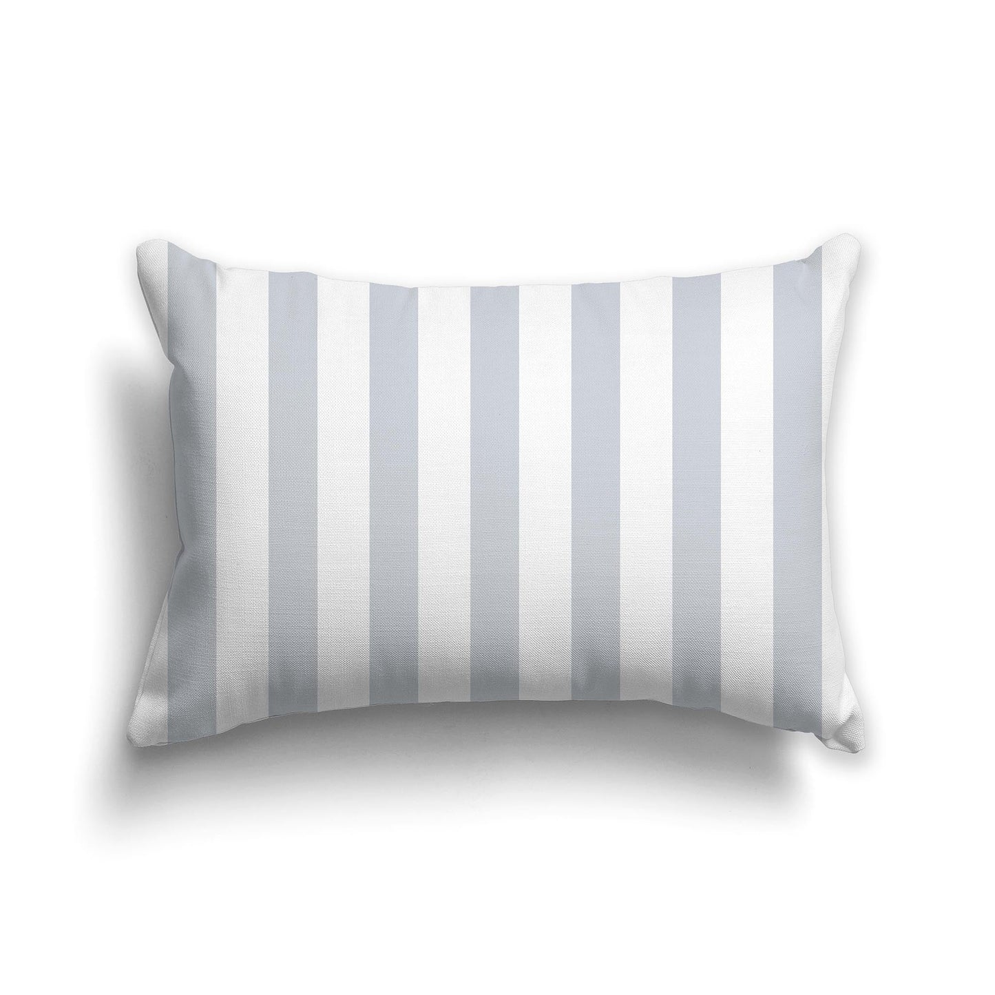 White/Beige-white Throw Pillow with Pale Grey Vertical Bars on Front, CAPC-1151-051