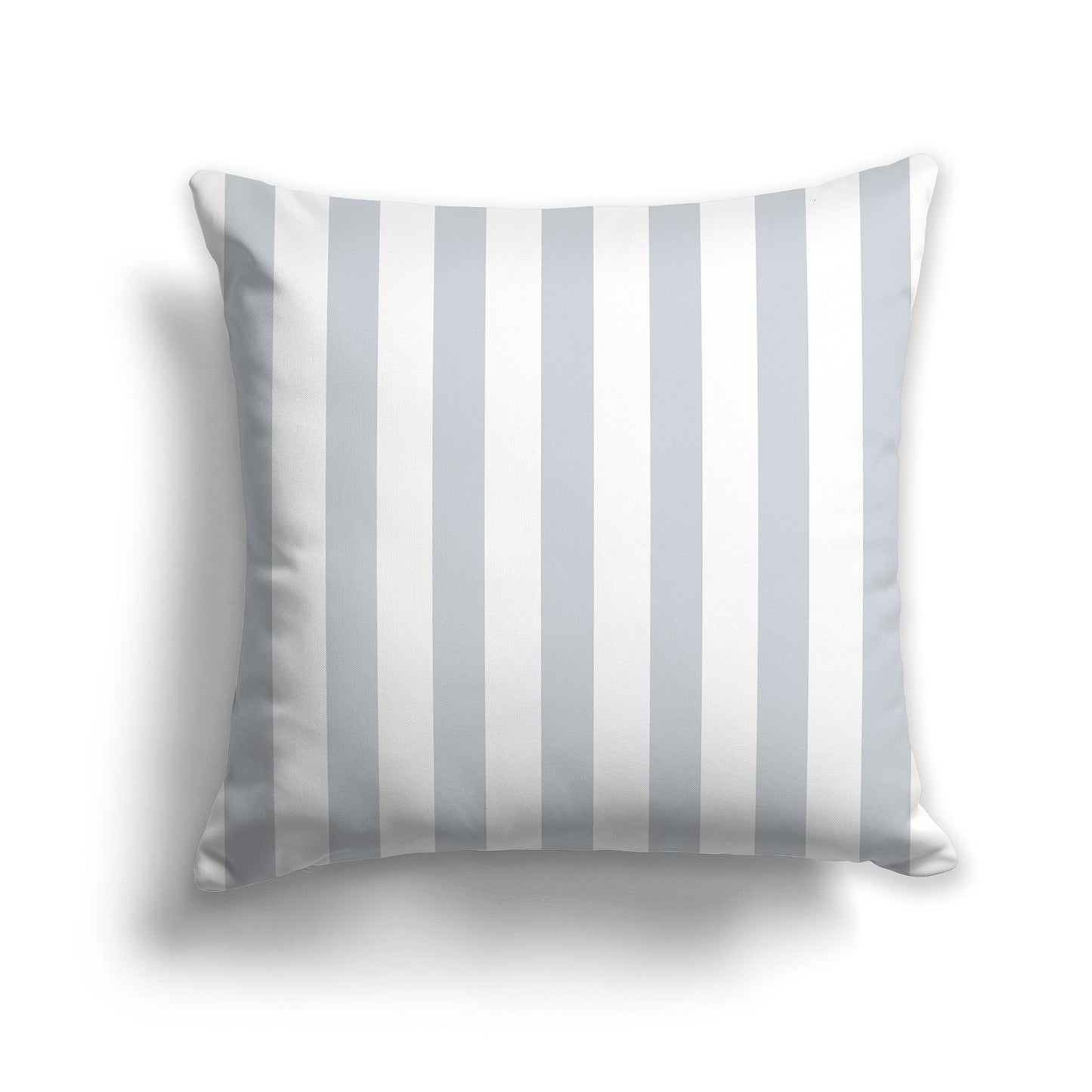 White/Beige-white Throw Pillow with Pale Grey Vertical Bars on Front, CAPC-1151-051